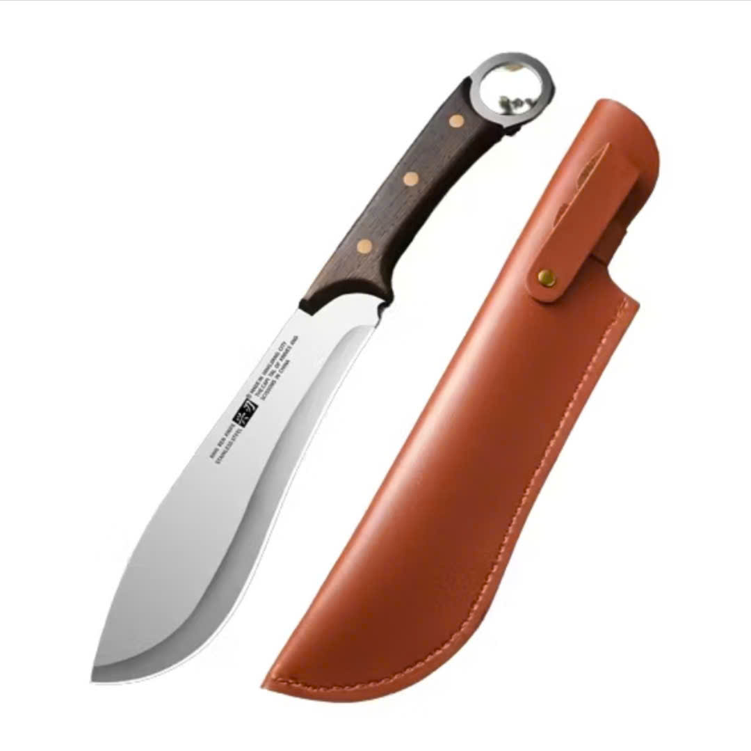 Dao thái siêu sắc dao chặt xương chặt gà dao chặt dừa đa băng bằng thép không gỉ dày 4mm 