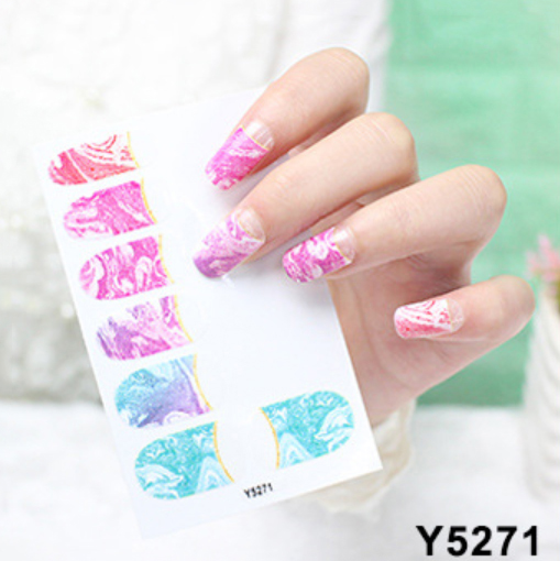 Bộ sticker dán trang trí móng tay nhiều kiểu xinh xắn