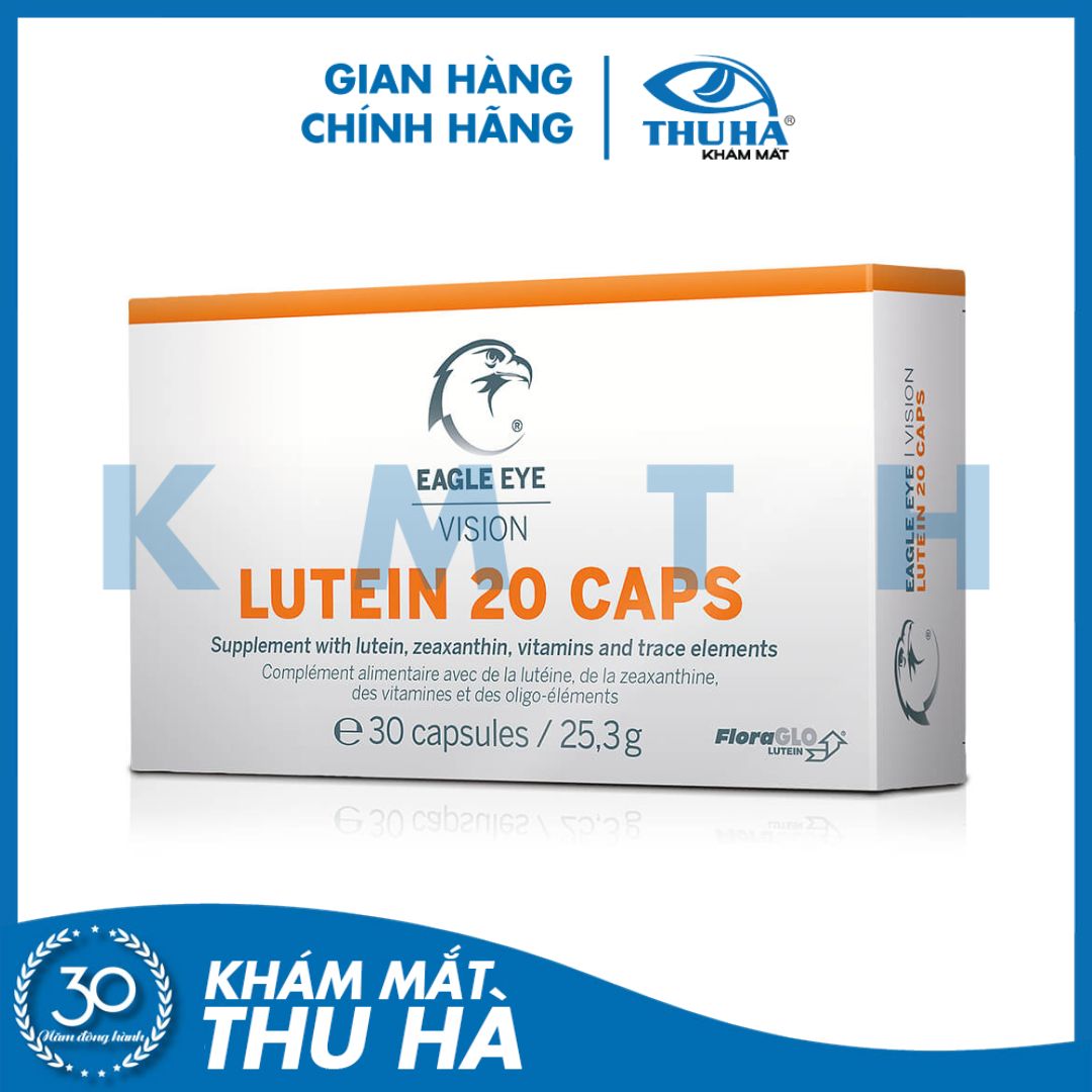 Viên uống bổ mắt EAGLE EYE VISION - LUTEIN 20 CAPS - Đức - Hộp 30 viên