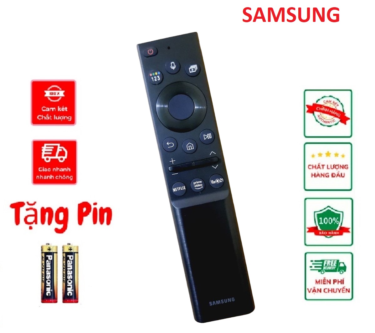 (CHÍNH HÃNG) Điều khiển tivi QLED 4K Samsung QA55Q65A