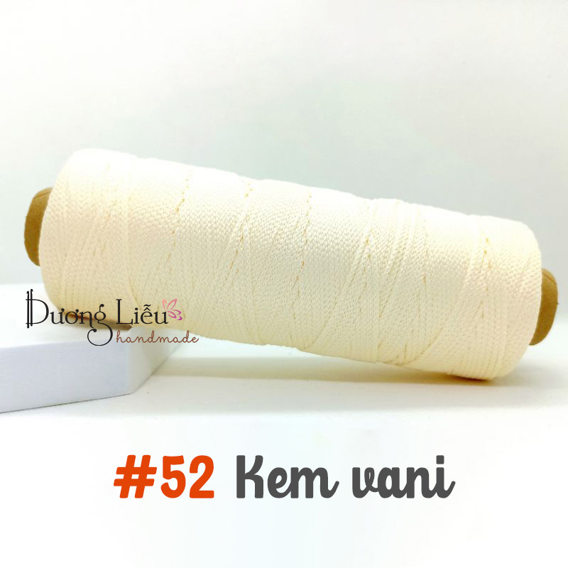 (Màu mới 78 màu) Sợi dệt trơn Craft Yarn 2mm lõi giấy cuộn 125g