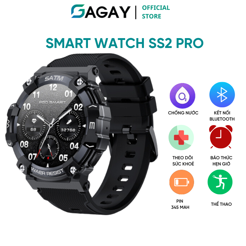 Đồng hồ thông minh Smart watch G-SS2 Pro Jola nghe gọi lướt web đồng hồ thể thao đo nhịp tim phân tí