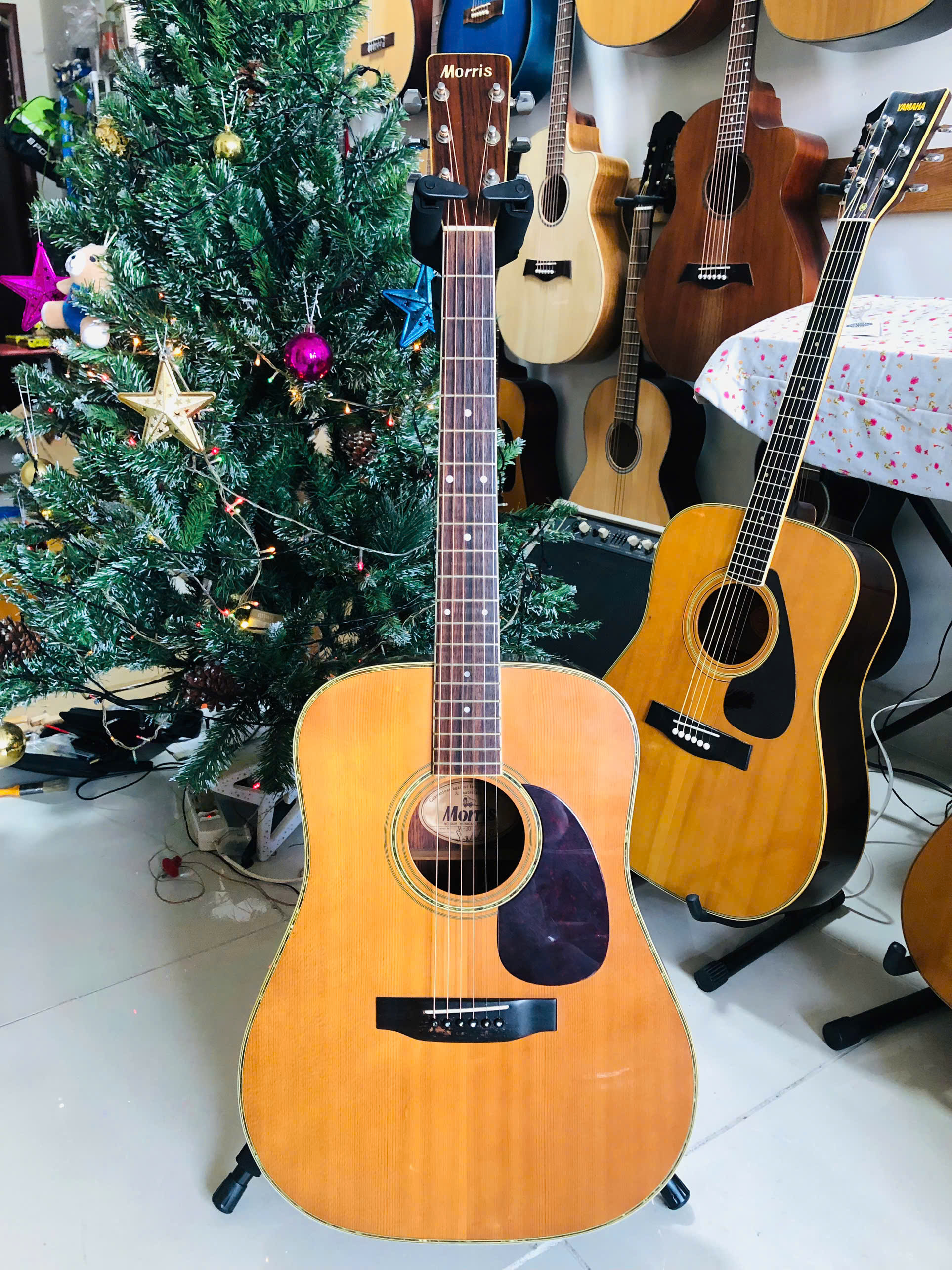 Used | Đàn guitar acoustic Morris Nhật cũ guitar đã qua sử dụng Không lỗi Còn xài tốt