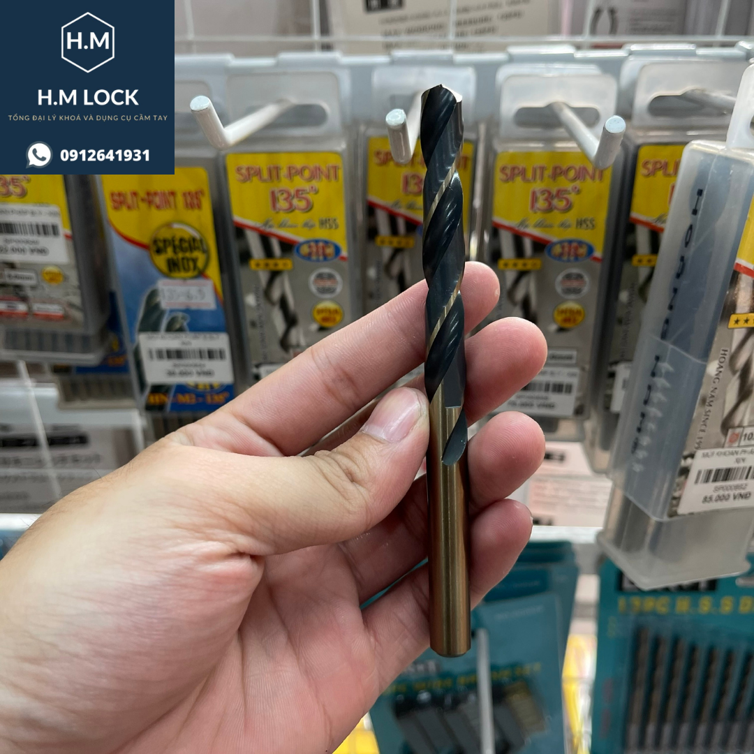 MŨI KHOAN SẮT HSS PHÁP CAO CẤP - TUỲ CHỌN SIZE (1mm - 20mm) - HÀNG CAO CẤP - HM LOCK