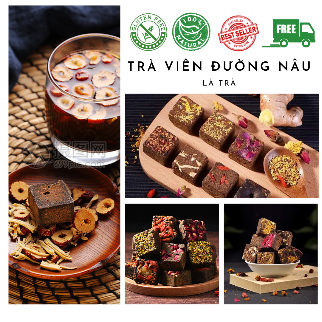 ✅[Loại 1 ] Trà viên đường nâu thảo mộc đủ vị LÀ TRÀ FREESHIP kỷ tử táo đỏ mộc quế hoa hoa hồng gừng 