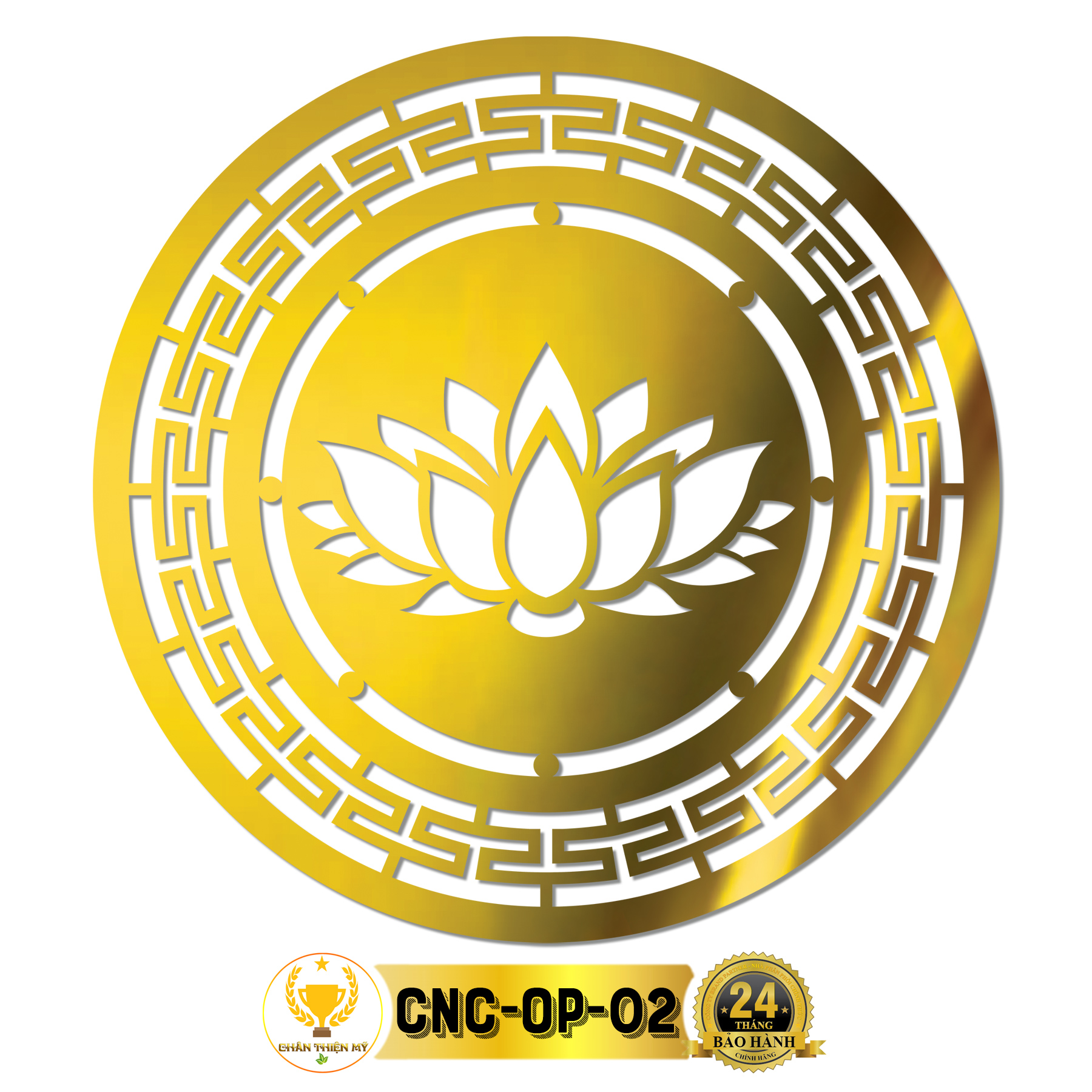 Tấm Ốp Tường Bàn Thờ Cắt CNC Họa Tiết Hoa Sen CHÂN THIỆN MỸ Trang Trí Ban Thờ Phật Treo Phòng Thờ CN