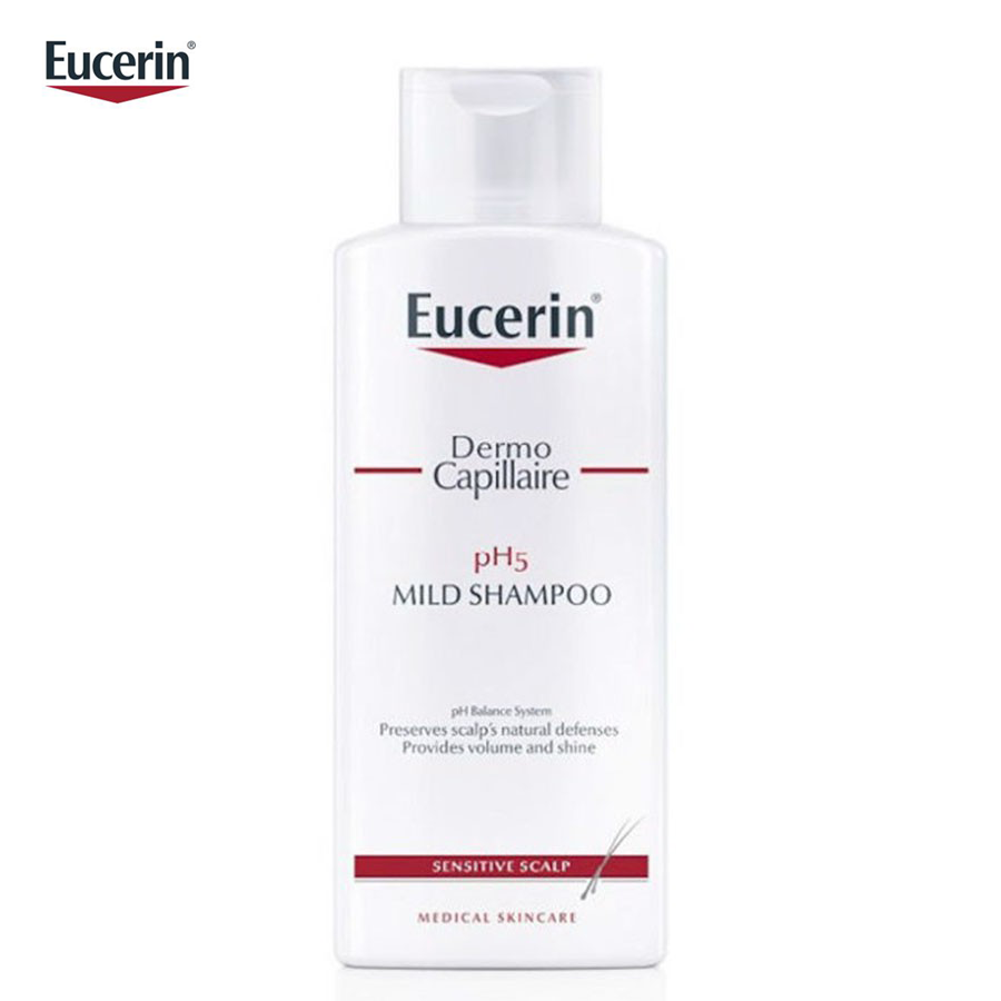 Eucerin Dầu Gội Cho Da Nhạy Cảm Dermocapillaire Ph5 Mild Shampoo 250Ml