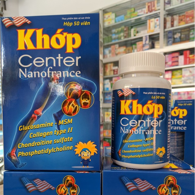 Khớp Center Nanofrance – Hỗ Trợ Giảm Đau Do Viêm Khớp Thoái Hóa Khớp Tăng Chất Nhầy Dịch Khớp (Lọ 50 Viên)