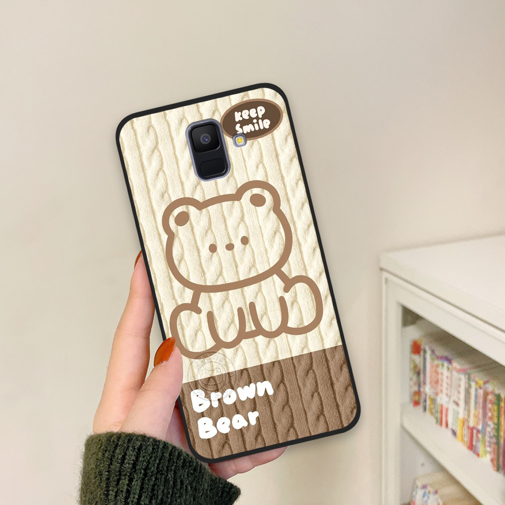 Ốp lưng Samsung Galaxy A6 2018 / A6+ / A6 Plus họa tiết gấu bearr cute đáng yêu