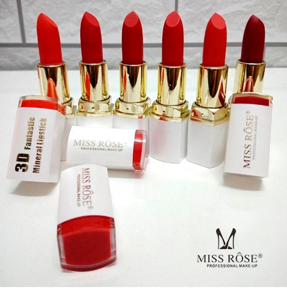 [HCM]Son Miss Rôse 3D Trắng Với 6 Tông Màu Sang Chảnh