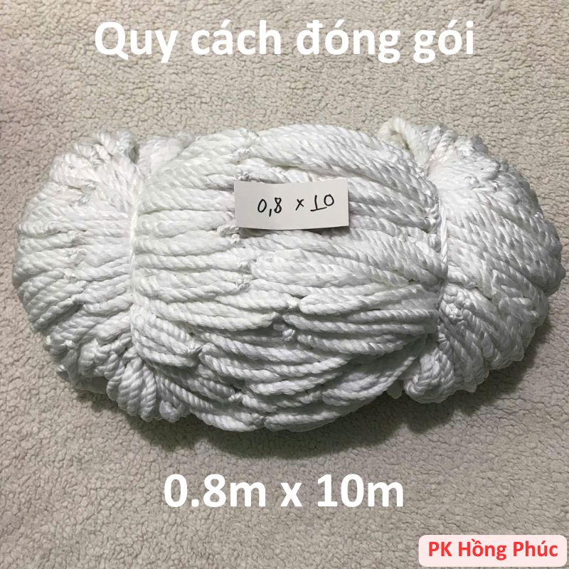 Lưới chắn cầu thang MÀU TRẮNG an toàn cho trẻ em nhiều kích cỡ (5m 10m 15m 20m) tặng kèm dây buộc