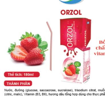 ORZOL dạng sữa - Bù Nước Điện Giải và các vitamin cần thiết cho cơ thể. Con khỏi ốm mẹ hết lo.