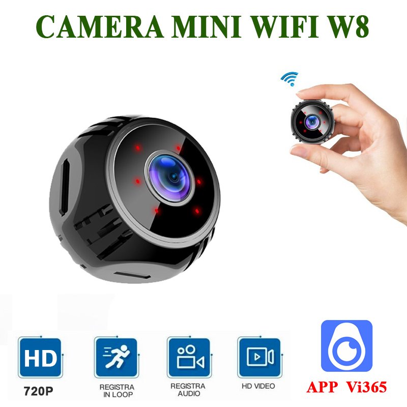 ( Siêu Nhỏ ) Camera Mini W8 Tầm Nhìn Ban Đêm Camera IP 1080P HD Máy Quay Mini Giám Sát Không Dây Camera Wifi Máy Quay Video
