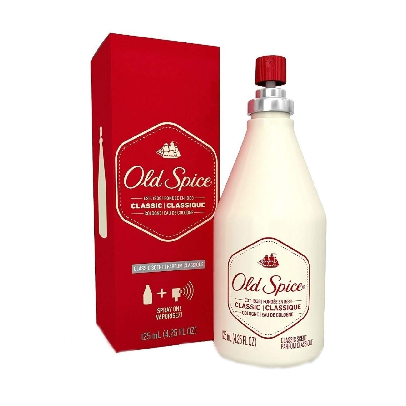 Nước Hoa Nam Authentic Old Spice Classic Cologne Spray 125Ml (Mỹ)