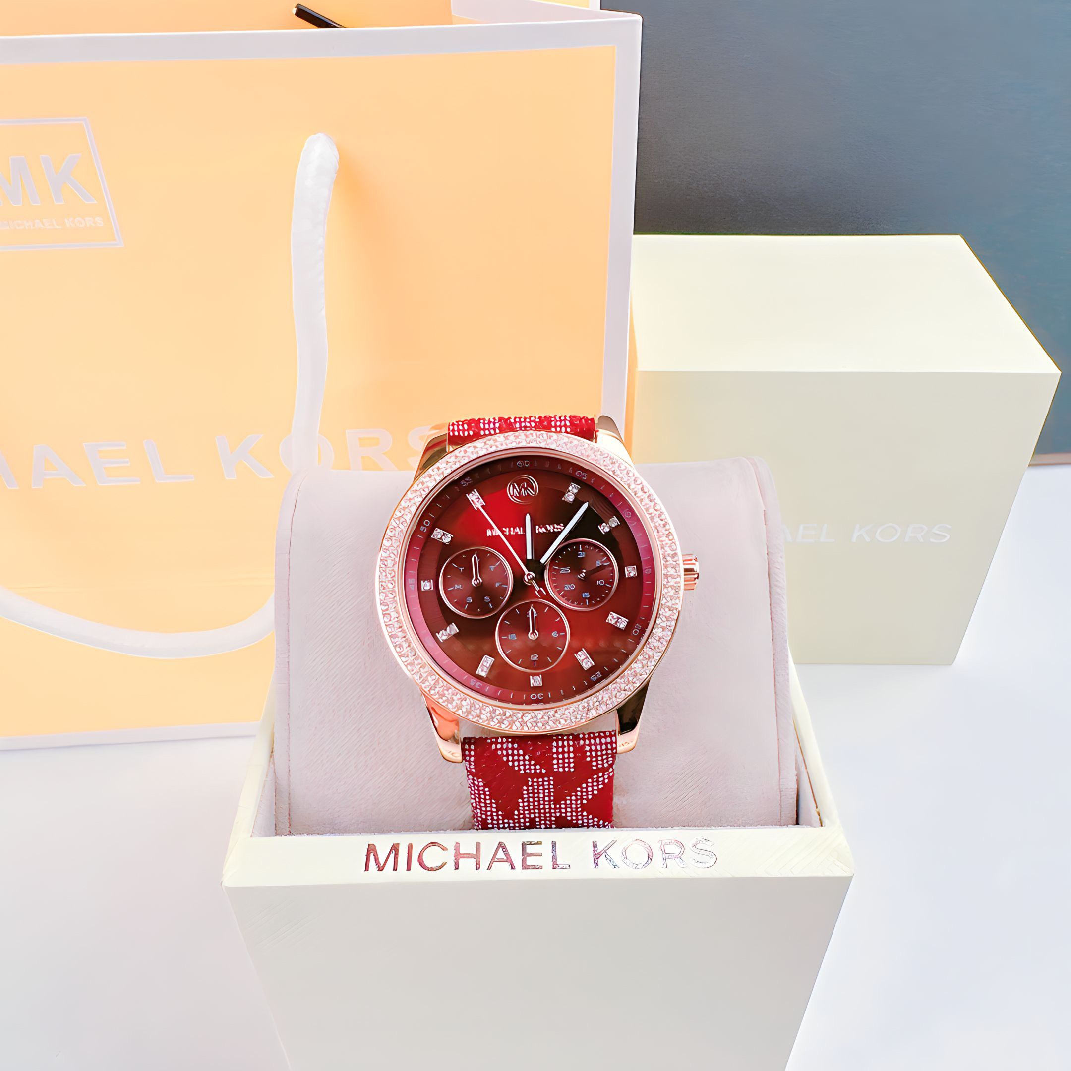 Đồng hồ nữ dây da đeo tay cao cấp chống nước Michael Kors MK6966 MK6968 MK6967 MK2965 MK2967 MK2955 