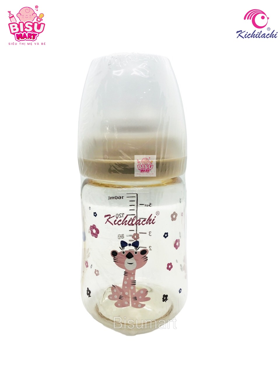 Bình Sữa Cho Bé Moyuum- Kichilachi Bình Sữa Cổ Rộng Ppsu 170ml/270ml [KÈM NÚM TI]
