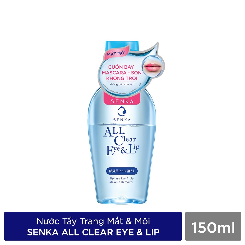 [Hcm]Nước Tẩy Trang Mắt Môi Senka A.l.l Clear Eye & Lip 150Ml