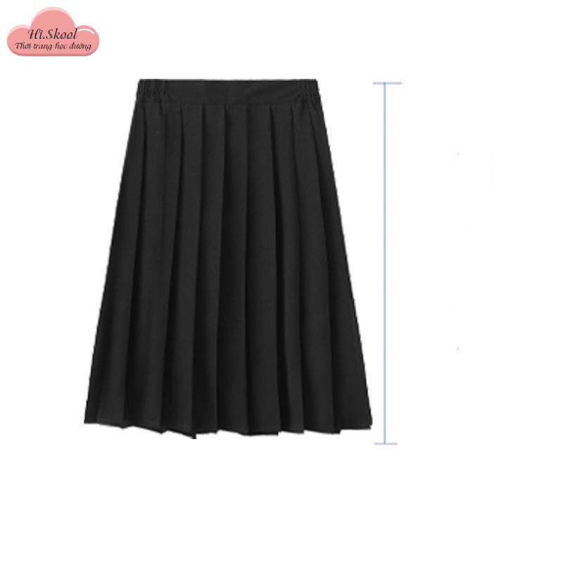 Set đồng phục học sinh kỉ yếu Thái Lan nanno cosplay/ Áo sơ mi cổ bèo ngắn tay thêu mix chân váy xếp