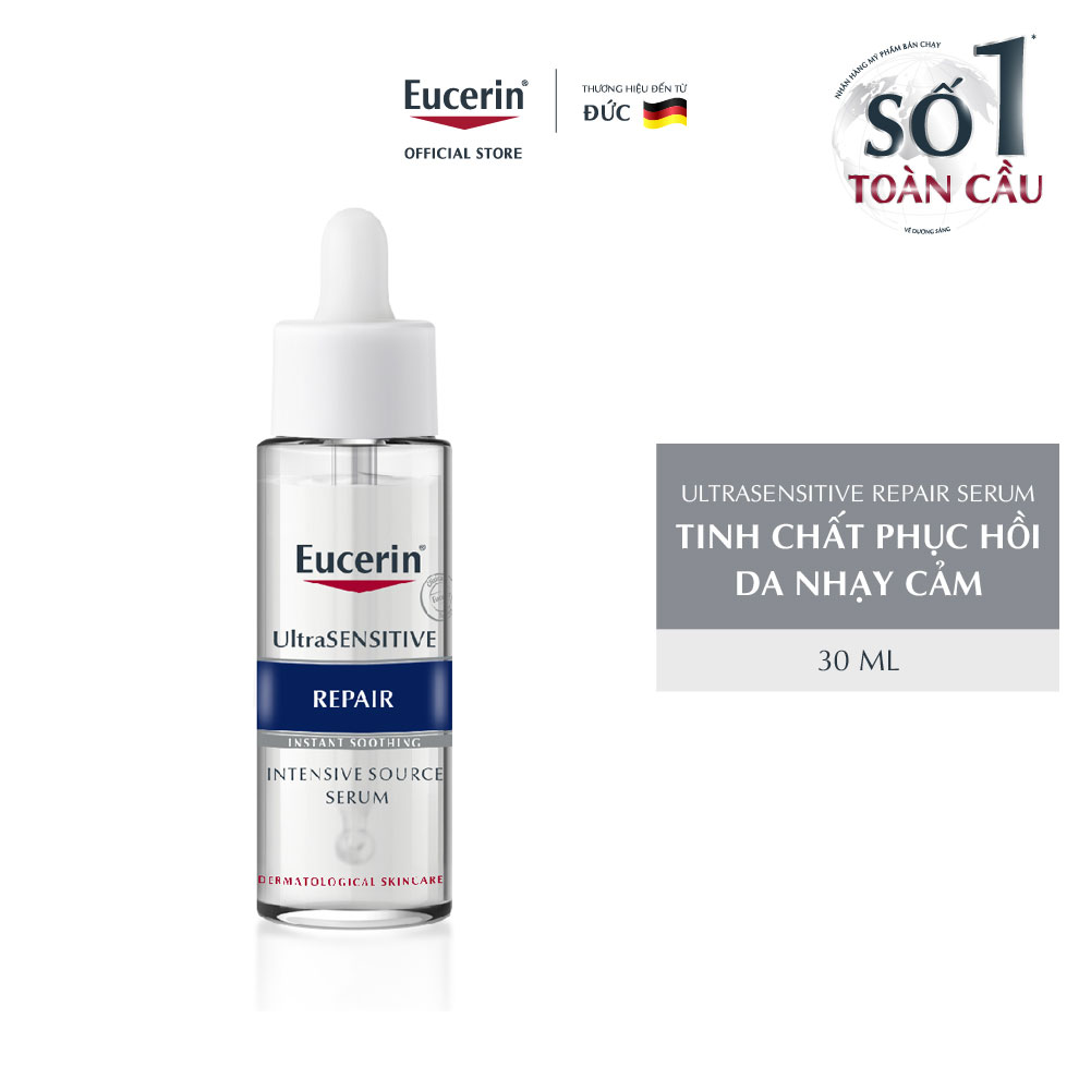 Tinh chất phục hồi & tái tạo da nhạy cảm Eucerin UltraSENSITIVE Repair Serum 30ml/10ml