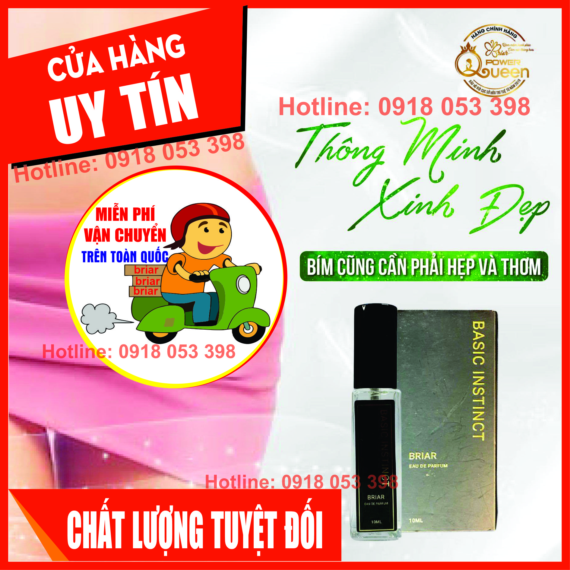 [Freeship] Nước Hoa vùng kín Basic instinct - Che tên sản phẩm khi giao