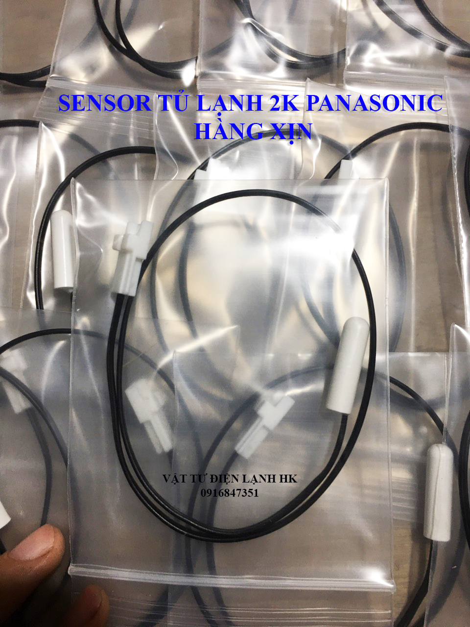 Sensor tủ lạnh 2K 4K 5K 8K 10K - Đầu dò cảm biến tủ lạnh - sen sơ TL Panasonic Toshiba Samsung Electrolux Hitachi pana elec tô