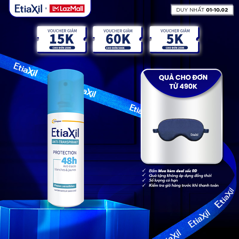 Xịt khử mùi toàn thân Etiaxil bảo vệ kép 100ml