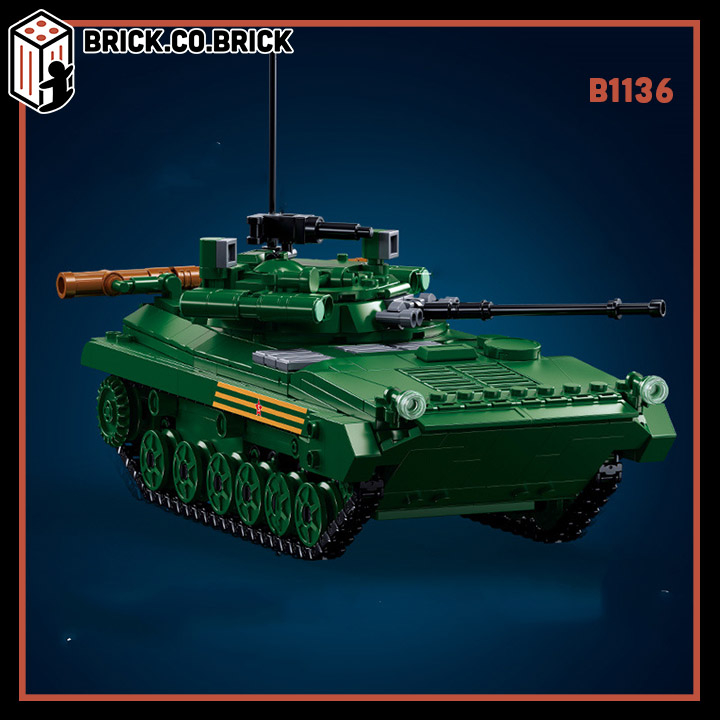 Đồ chơi Mô hình Lắp ráp M38-B1136 Military WW2 BMP-2MS IFV Tank Building Blocks World War 2 Soldier 
