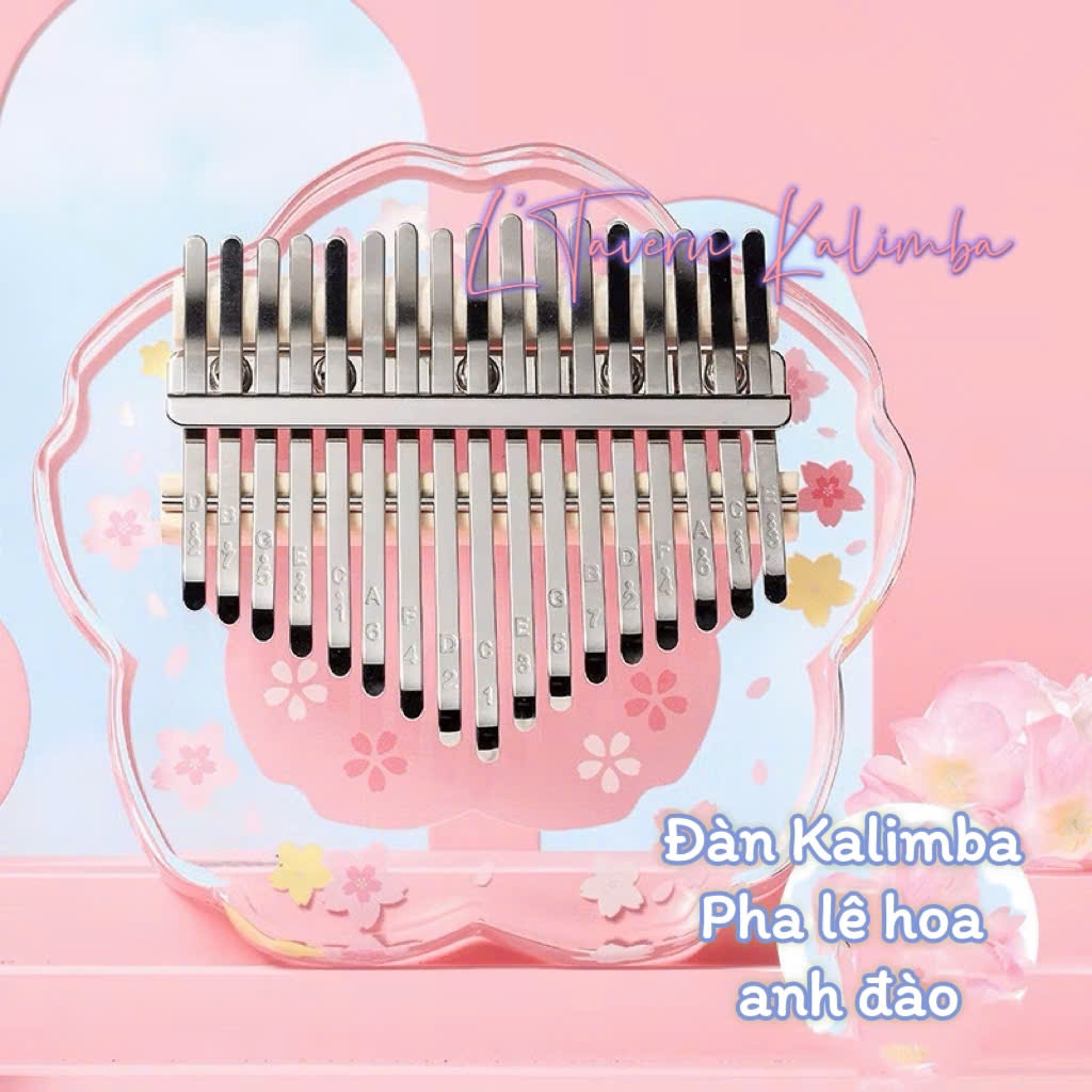 17 21 phím kalimba đàn acrylic đàn trong suốt cực xinh