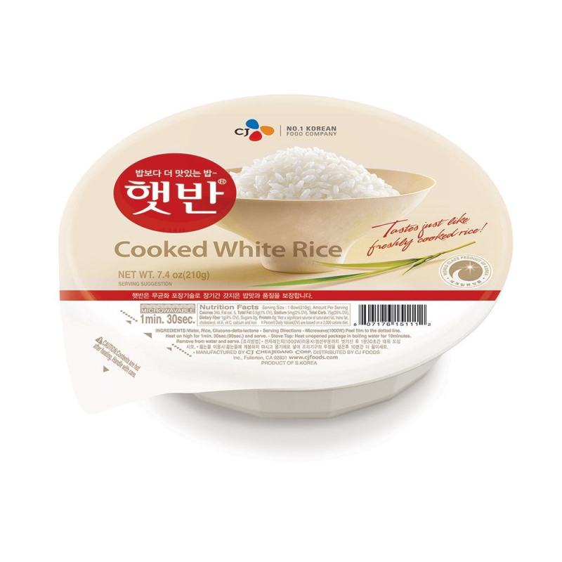 Cơm trắng ăn liền CJ Hàn Quốc lốc 210g x 3 hộp/ lốc hsd 20/07/2026