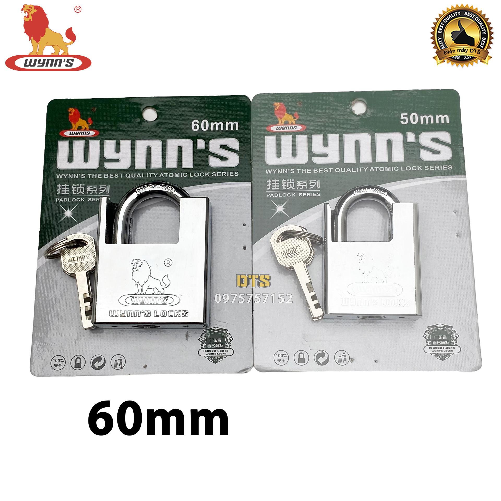 Ổ khóa chống cắt WYNNS ổ khóa cửa chống trộm nhiều kích thước ổ khóa treo thép đúc nguyên khối công