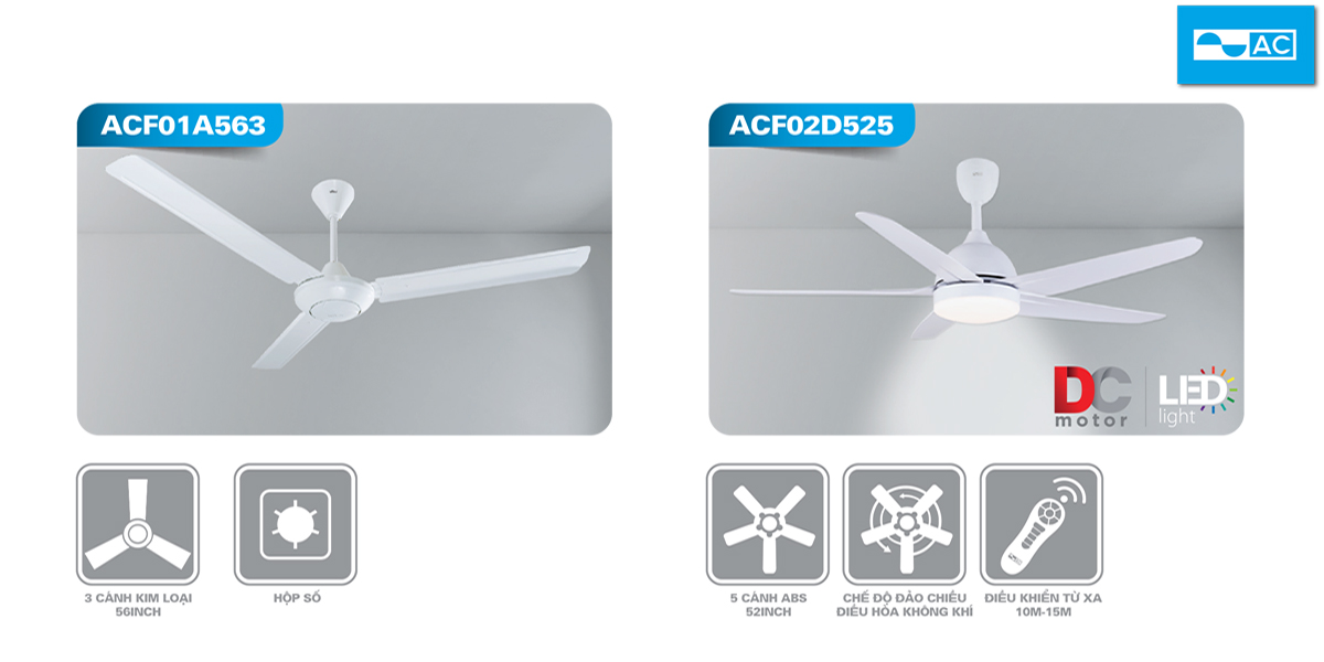 Quạt trần AC 5 cánh ACF02D525