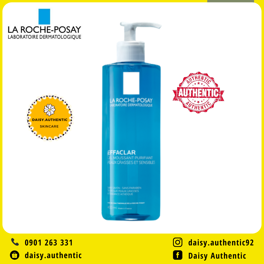 [Hcm] Sữa Rửa Mặt La Roche - Posay Effaclar Purifying Foaming Gel Cleanser 400Ml - Sữa Rửa Mặt Cho Da Dầu Mụn