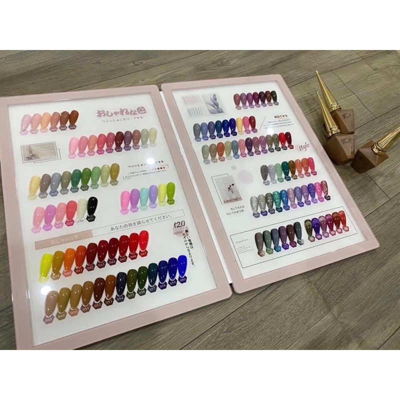 set sơn vitory skinnail 120 màu tăng kèm báse top đax bán Đầy đủ từ thạch - nhũ siêu sáng - giả bột - mắt mèo - sơn lôn