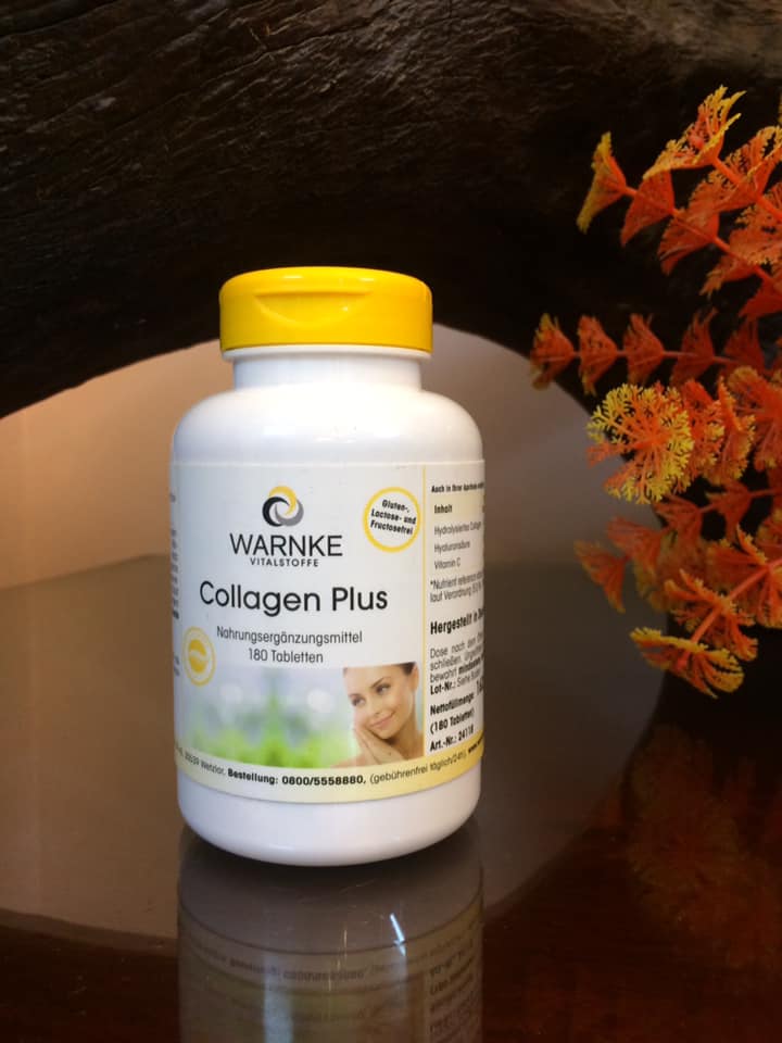 ﻿ Collagen Plus Thuỷ Phân + Vitaminc Warnke Hộp 180 Viên. 162G. Hàng Nội Địa Đức