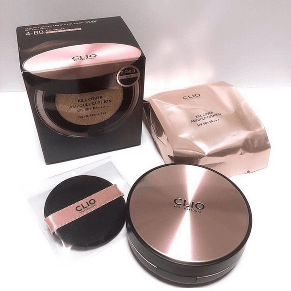 Phấn Nước Clio Kill Cover Ampoule Cushion Spf50+ Pa+++ 2 Lõi Và 1 Bông Phấn Tone 2 - Lyo Shop