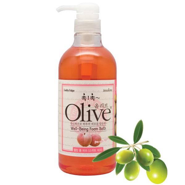 Sữa Tắm Tạo Bọt Hương Đào Tiên Mira Olive Hàn Quốc 750Ml