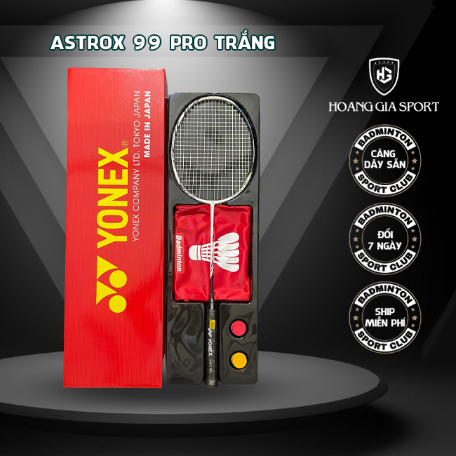 Vợt Cầu Lông Yonex Astrox 99 Pro Trắng - 99 Pro Đỏ - 99 Cam - 99 LCW Bản Full Hộp (Kèm Phụ Kiện)