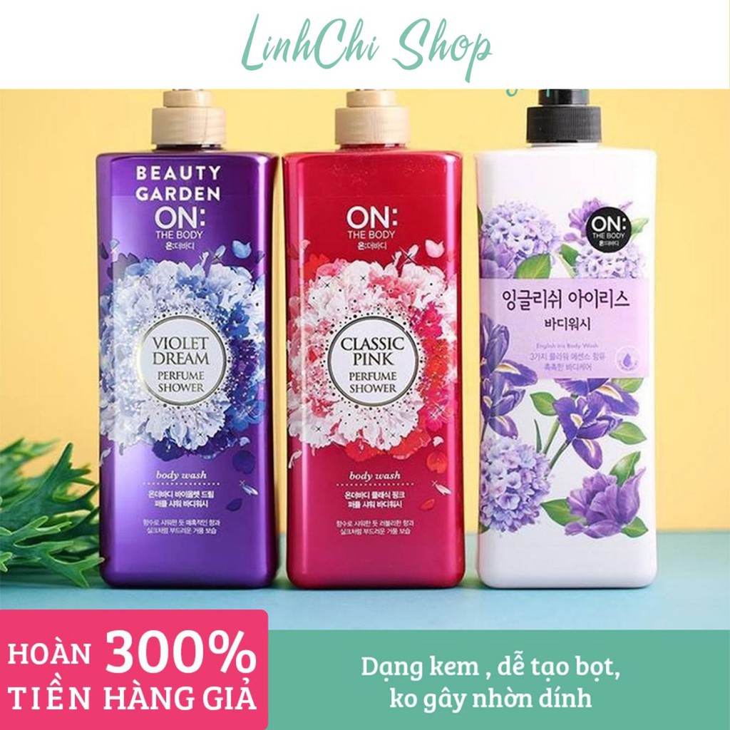 Sữa Tắm Nước Hoa On The Body Body Wash 900Ml - Cam Kết Hàng