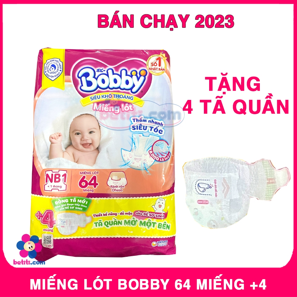Miếng Lót Bobby Newborn 1 (64 miếng)