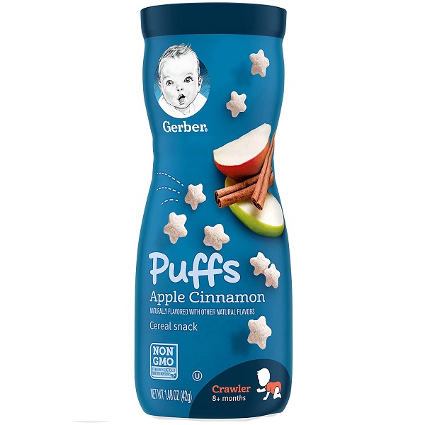Bánh Ăn Dặm Baby Gerber PuffS Hình Sao 42gram Mỹ