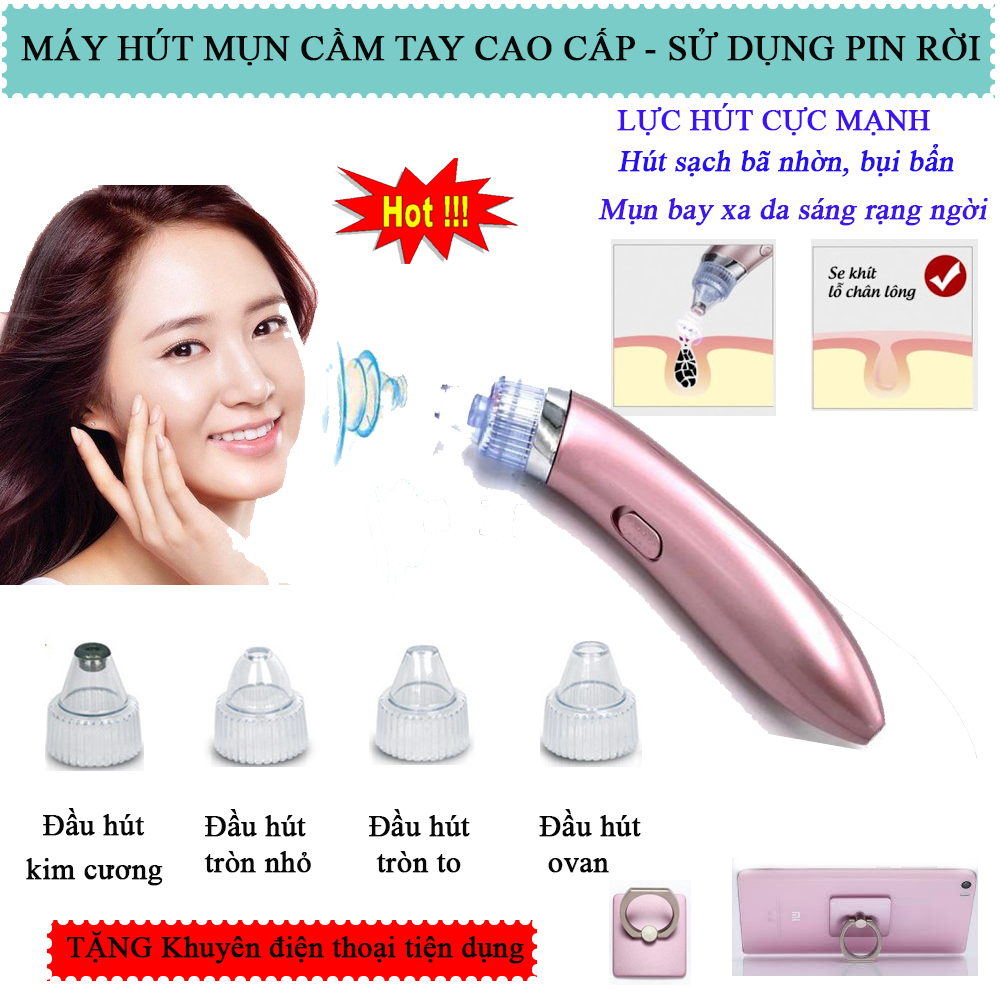 Máy Hút Mụn Đầu Đen Máy Hút Mụn Hàn Quốc Máy Hút Mụn Cao Cấp.hút Tất Cả Mụn Cám Mụn Bọc Mụn Mủ. Máy Hút Mụn Sạch Sâu Bên Trong Da Mặt. Sản Phẩm Pin Rời An Toàn Hiệu Quả.tặng Kèm Khuyên Điện Thoại Mua Ngay