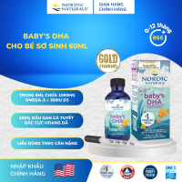 Siro Baby DHA Nordic Naturals lọ 60ml hỗ trợ phát triển não bộ cho bé sơ sinh từ 0-12 tháng tuổi