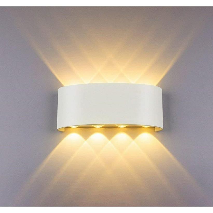 Đèn LED hắt tường 8 tia-nguồn nhôm đúc chống nước IP66