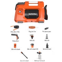 Máy Rửa Xe Áp Lực Cao Dùng Trong Gia Đình Yili YLQ4450G-Pro 2000W Động Cơ Lõi Từ Tặng Kèm Nhiều Phụ Kiện Dùng Rửa Xe Cao Áp Ô Tô Xe Máy Mini