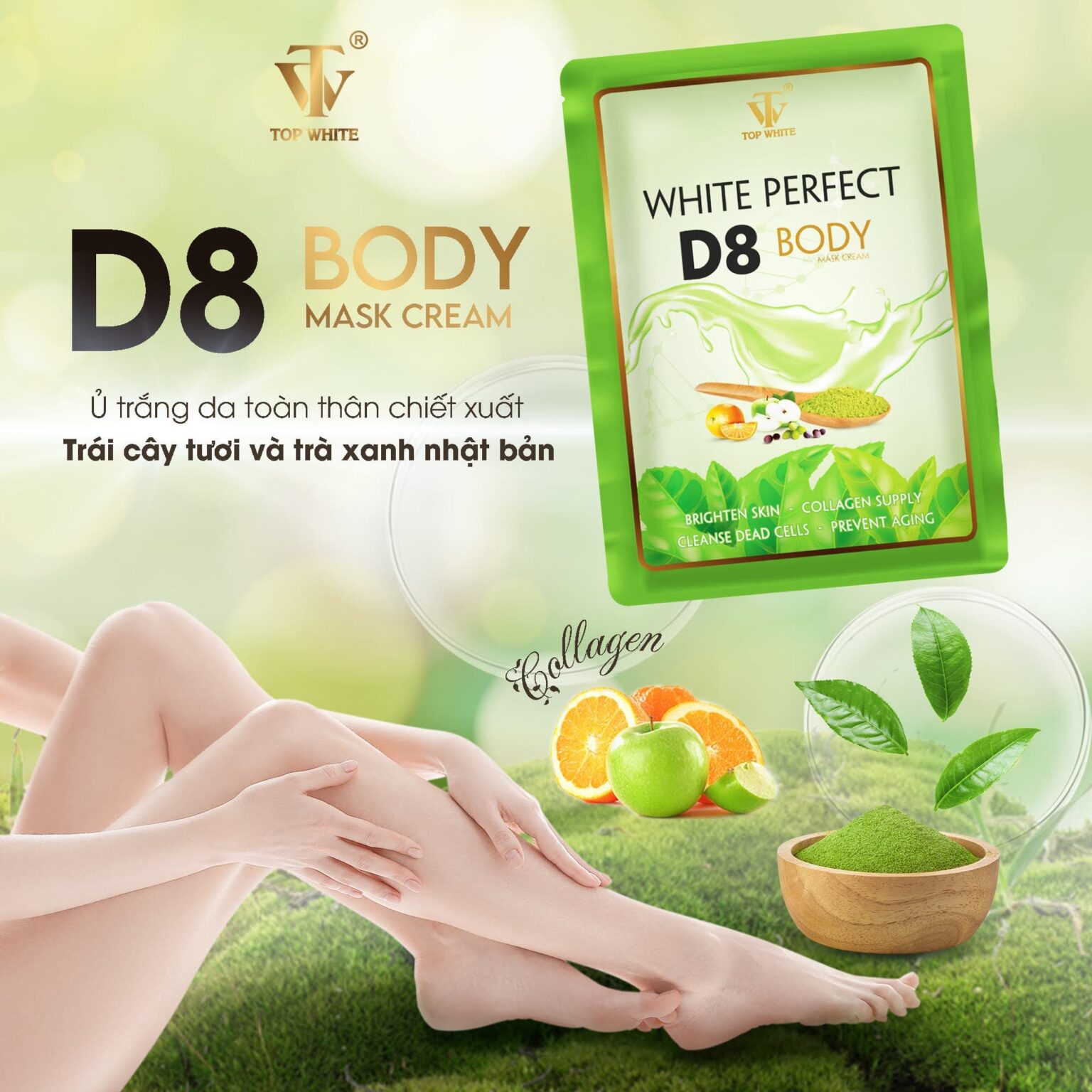 Kem Ủ Trắng White Perfect Body D8