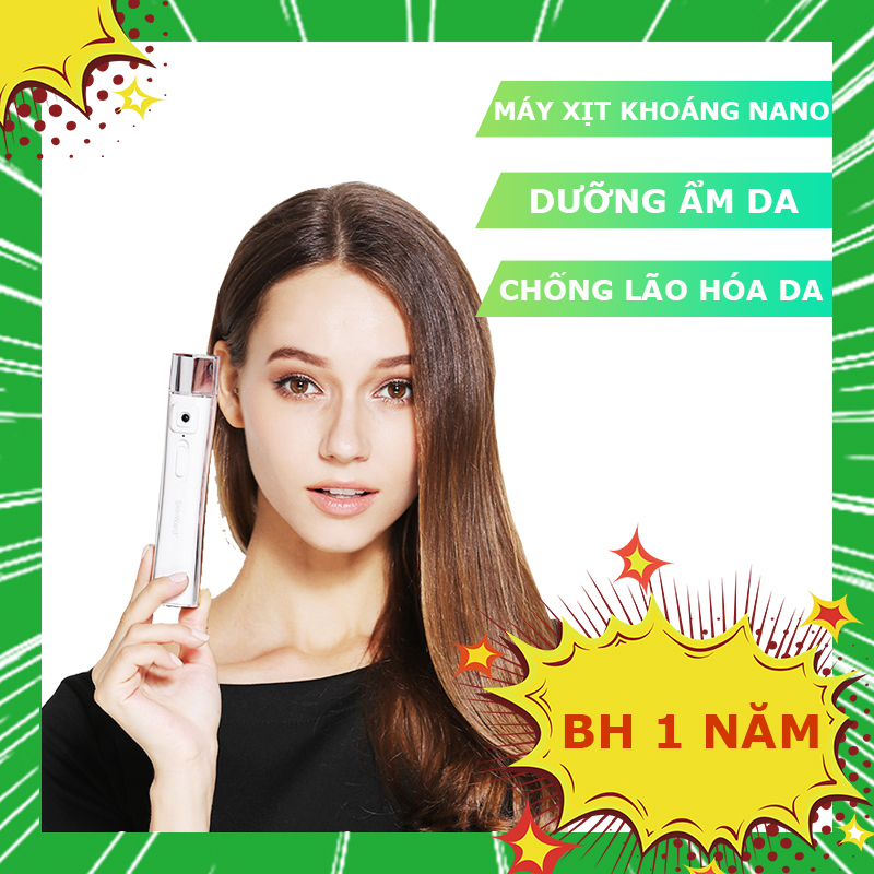 [Hcm]Skinward+ Máy Xịt Khoáng Nano 10Ml Máy Xịt Khoáng Mini Cầm Tay Cao Cấp Thay Thế Bằng Những Chai Xịt Khoáng Đắt Đỏ Thông Thường Máy Cấp Ẩm Da Mặt Đa Năng Dung Lượng Pin 2200Mah Dùng Làm Sạc Dự Phòng Bh 12 Tháng
