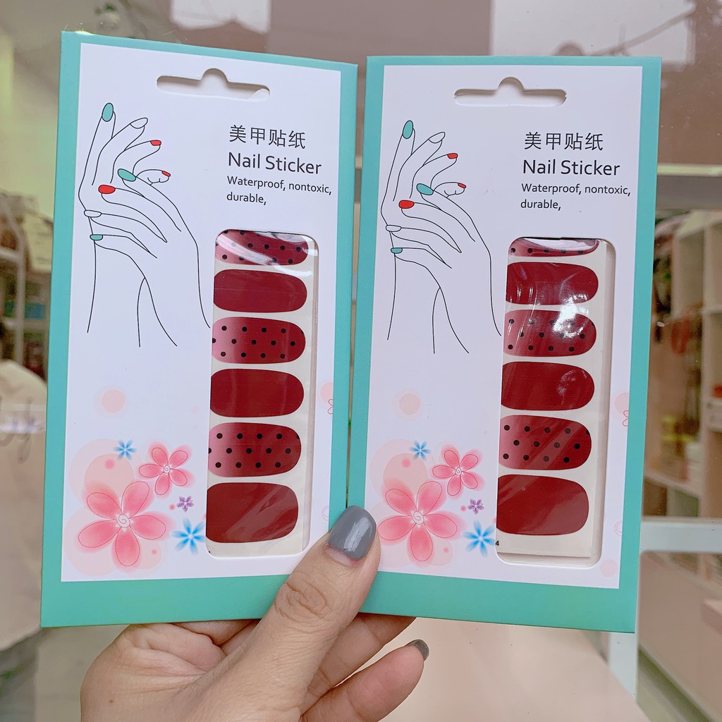 Dán Móng Tay Nail Sticker Chống Thấm Nước Bền Chắc