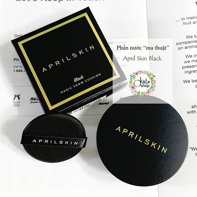 Phấn Nước A..p.ri.l Skin Black Magic Snow Cushion . Hiện Ẻm Vẫn Đang Là “Tâm Bão” Trong Giới Nghiện Makeup