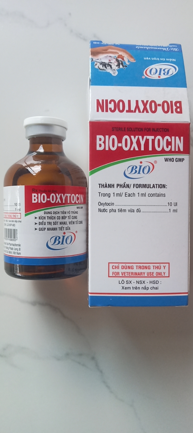 Oxytocin lọ 10ml nhanh tiết sữa đẻ khó co bóp tử cung yếu sót nhau