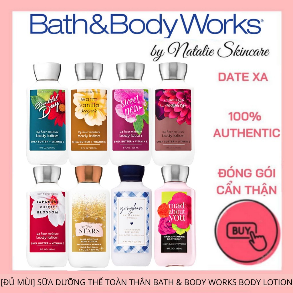 [HCM][ĐỦ MÙI] Sữa Dưỡng Thể Toàn Thân Bath And Body Works Body Lotion 236ml